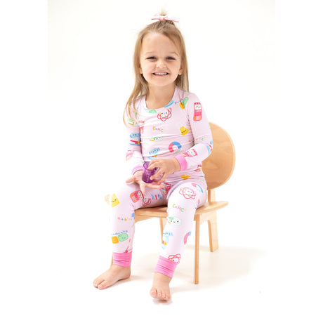 Long Sleeve Loungewear Set - Future Scientist - Pink - HoneyBug 