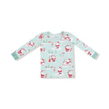 Long Sleeve Loungewear Set - Golfing Santa and Elves - HoneyBug 
