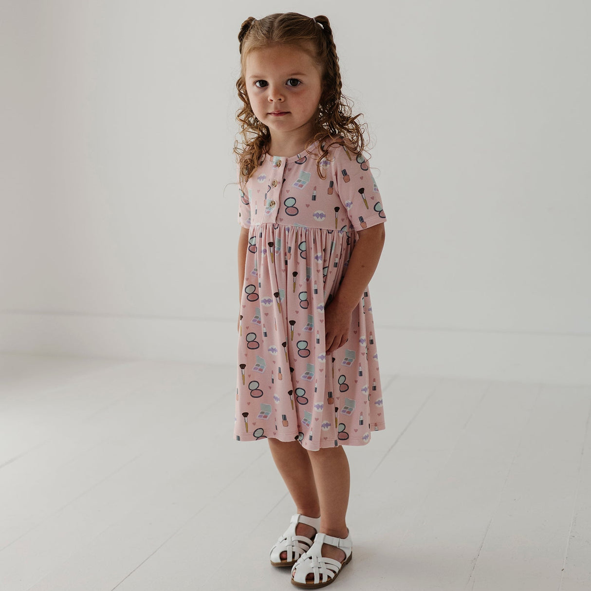 Short Sleeve Henley Dress