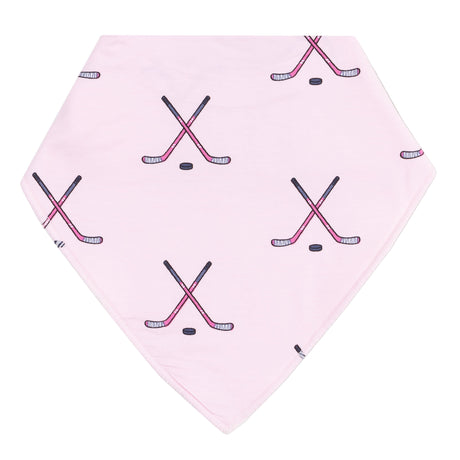 Bandana Bib - Hockey - Pink - HoneyBug 