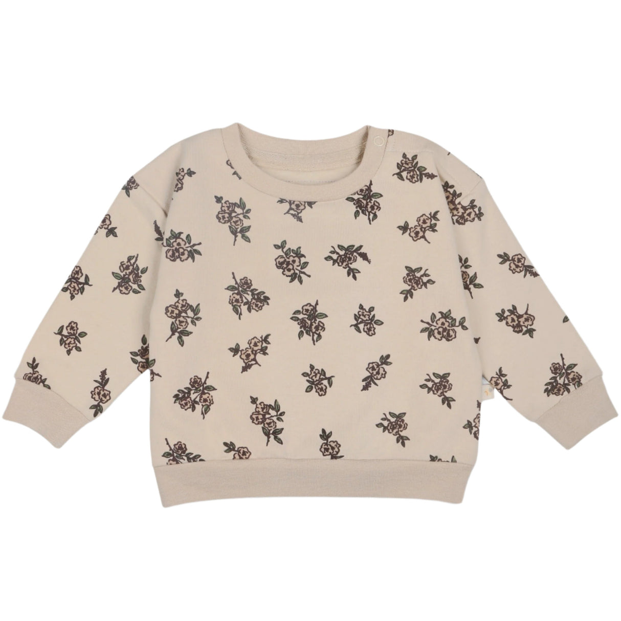 Organic Fleece Sweatshirt - Posy - HoneyBug 