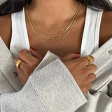 Justine Layered Chain Necklace - HoneyBug 