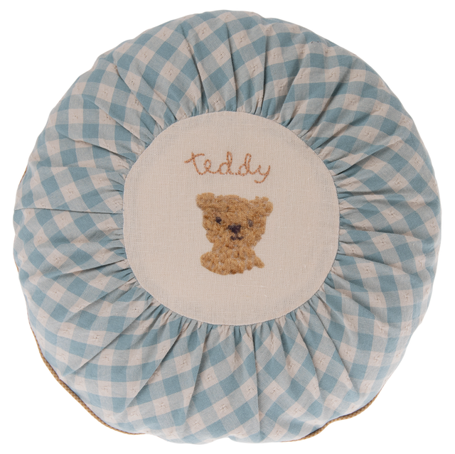 Cushion - Small - Checked Teddy - HoneyBug 