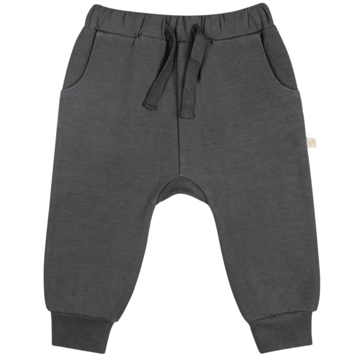 Organic Fleece Jogger Pants - Slate - HoneyBug 