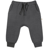 Organic Fleece Jogger Pants - Slate - HoneyBug 