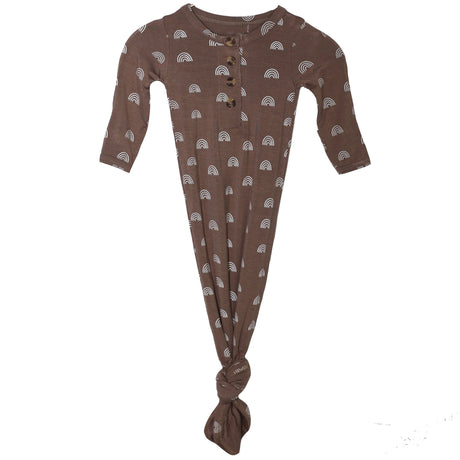 Knotted Baby Gown - Rainbows - HoneyBug 
