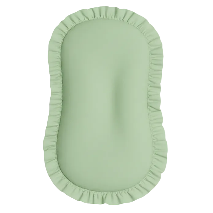 Green Ruffle Baby Lounger Cover