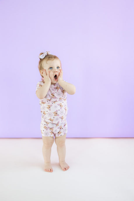BLOSSOMIN' BUTTERFLY DREAM SHORT SET - HoneyBug 