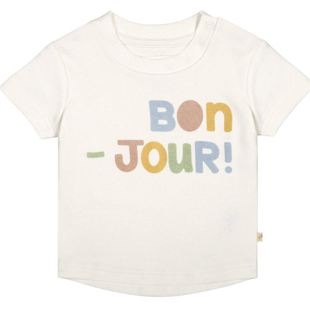 Organic Kids T-Shirts - Bonjour - HoneyBug 