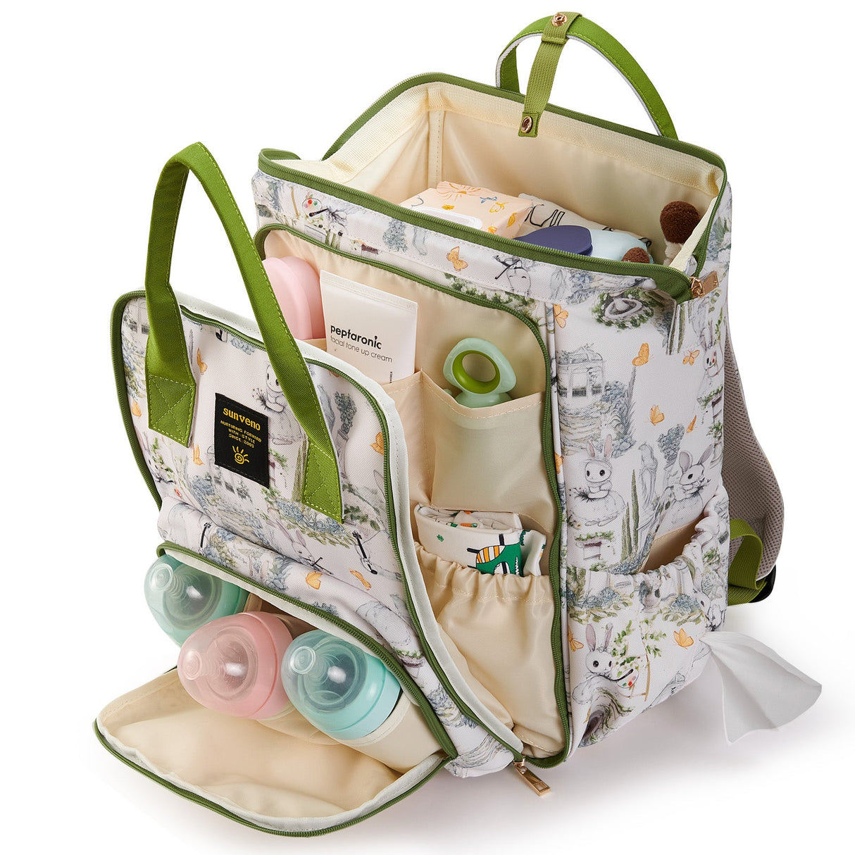 Open-Wide Diaper Backpack