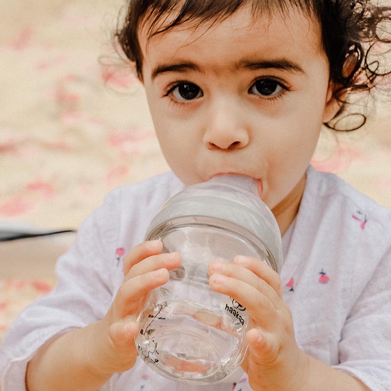 Haakaa Generation 3 Glass Baby Bottle 10 oz/300 ml, 1 PK - HoneyBug 