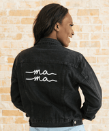 Black Denim Mama Jacket - HoneyBug 