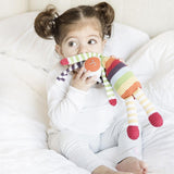 Rainbow Bunny Rattle - HoneyBug 