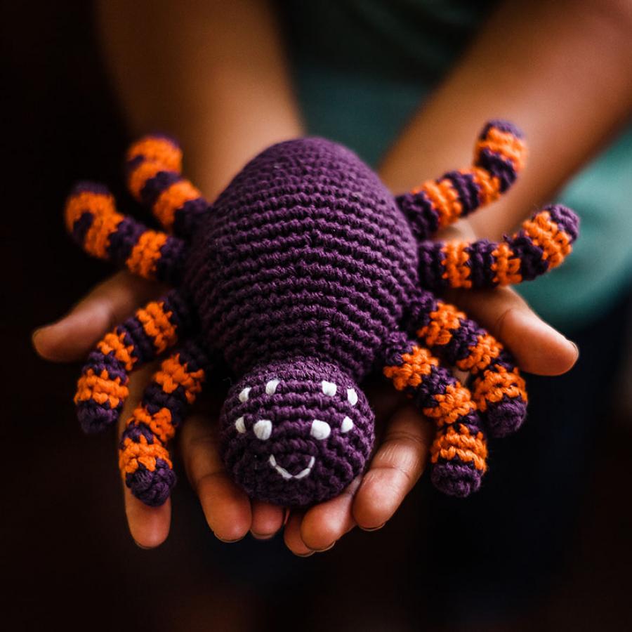 Halloween Toy Spider Rattle - HoneyBug 