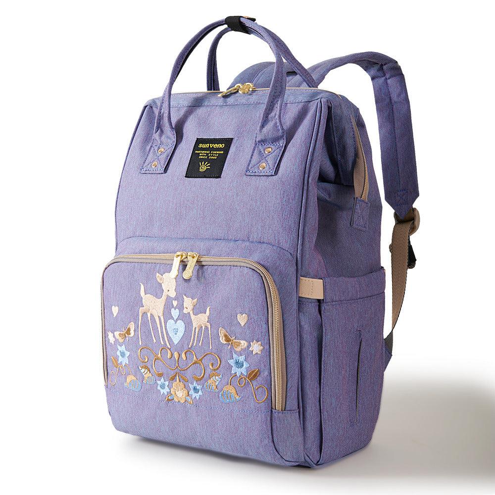 Classic Embroidered Diaper Backpack