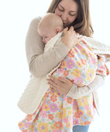 Baby & Toddler Minky Blanket - Retro Floral - HoneyBug 