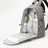 Convertible Tweed Diaper Backpack
