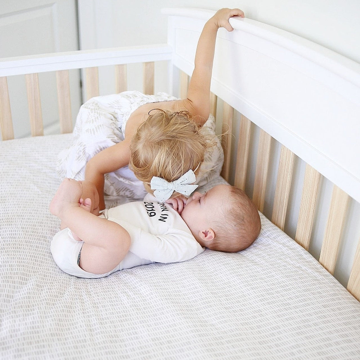 Crib Sheet - Grey Bamboo - HoneyBug 