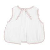 Apron Bib | Blossom Pink Linen - HoneyBug 