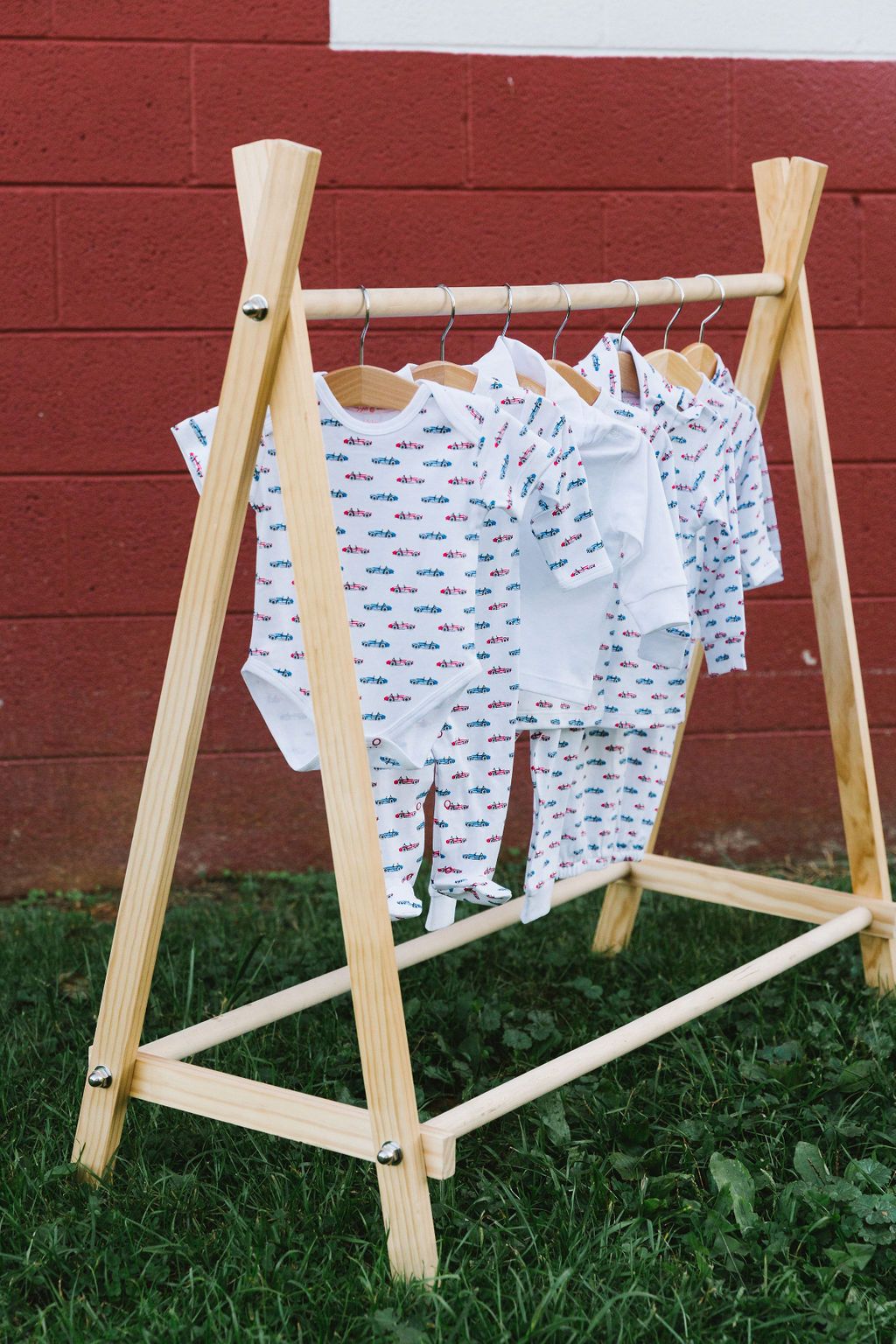 Red Cobra Car Turtleneck Onesie - HoneyBug 
