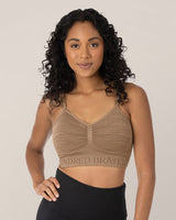 Sublime® Hands-Free Pumping & Nursing Bra | Latte - HoneyBug 