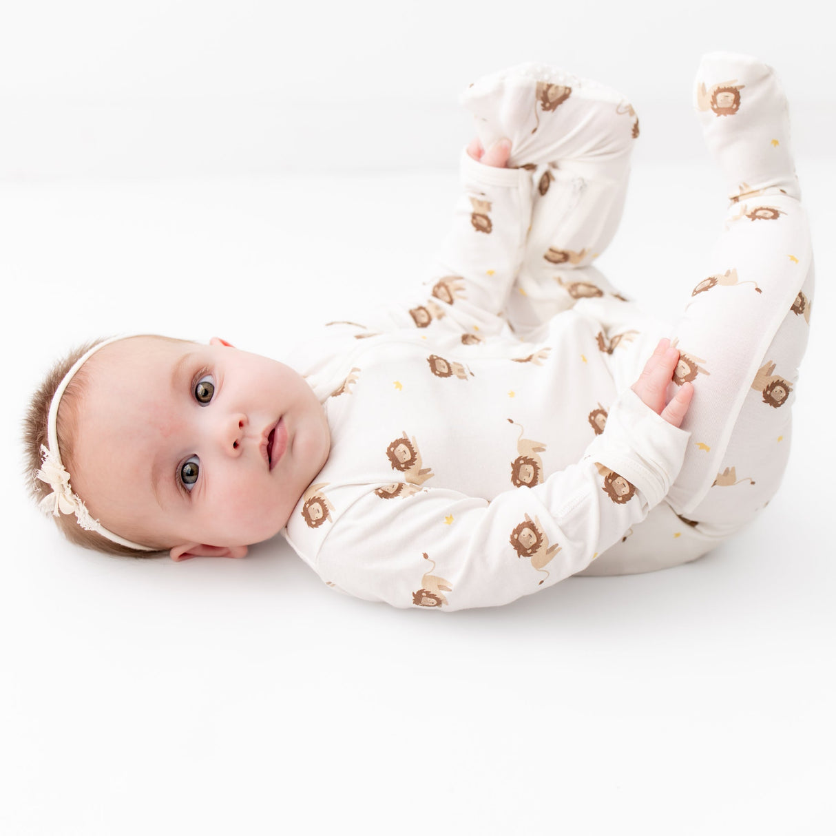 Lion Zippered Footie - HoneyBug 