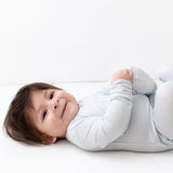 Blue Zippered Footie - HoneyBug 