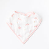 Bunny & Pink Wave Bib Set - HoneyBug 