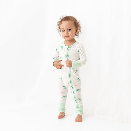 Turtle Romper - HoneyBug 