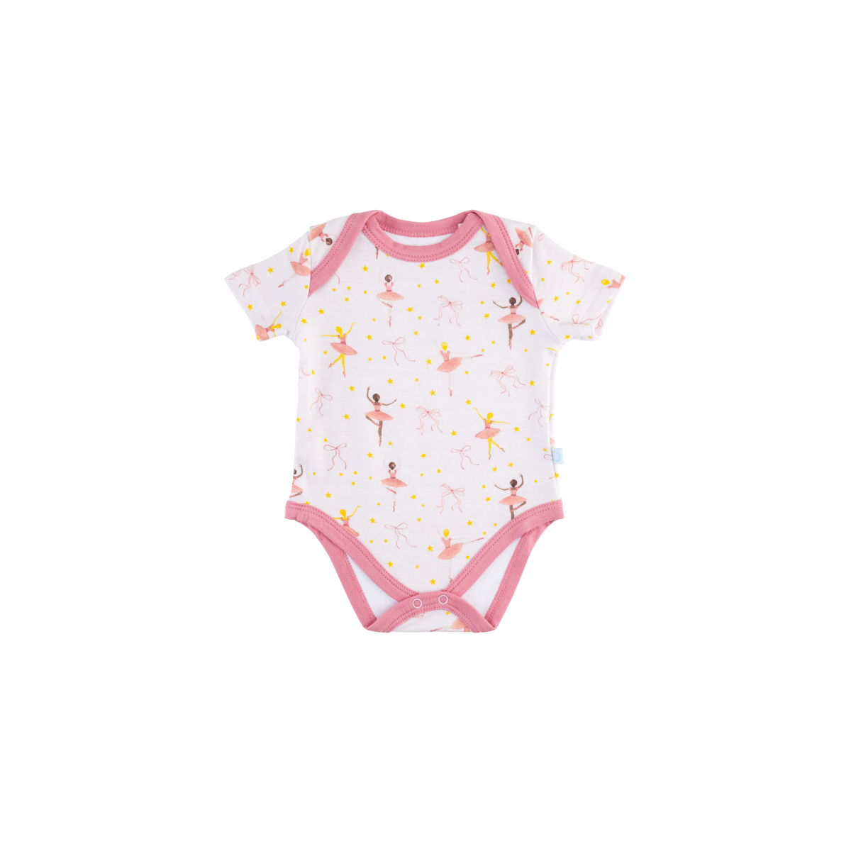 Baby Short-Sleeve Bamboo Bodysuit - HoneyBug 