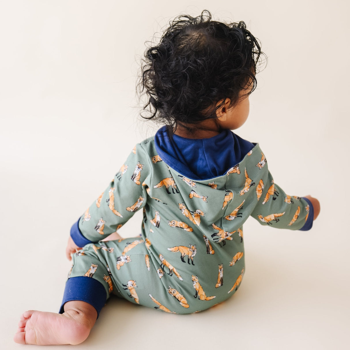 Green Fox Jogger Jumpsuit - HoneyBug 