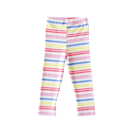 Rainbow Stripe Leggings - HoneyBug 