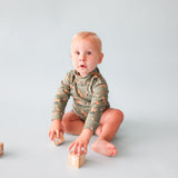 Green Fox Turtleneck Onesie - HoneyBug 
