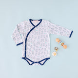 Puffin Print Kimono Onesie - HoneyBug 