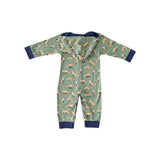 Green Fox Jogger Jumpsuit - HoneyBug 