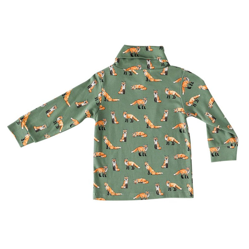 Green Fox Turtleneck - HoneyBug 