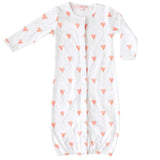 White Heart Balloon Converter Gown - HoneyBug 
