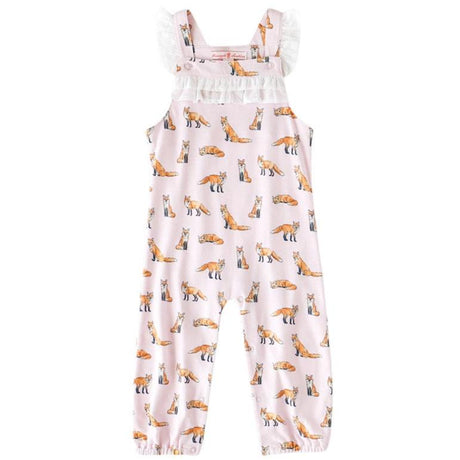 Pink Fox Ruffle Romper - HoneyBug 