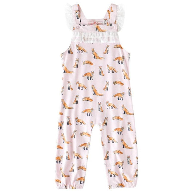 Pink Fox Ruffle Romper - HoneyBug 