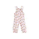 Pink Fox Ruffle Romper - HoneyBug 