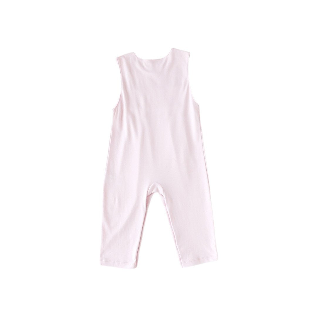 Pink Fox Smocked Romper - HoneyBug 
