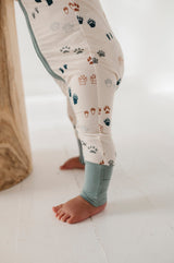 Long Sleeve Zip Romper - HoneyBug 