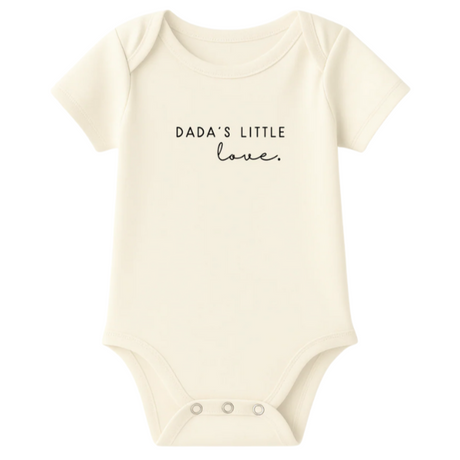 Dada's Little Love Organic Cotton Baby Bodysuit Short Sleeve - HoneyBug 