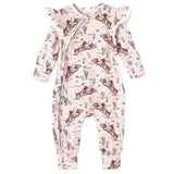 Prairie Princess Baby Girl Bamboo Western Zipper Romper - HoneyBug 