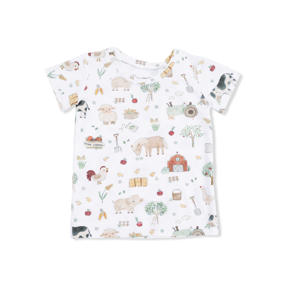 Cute Farm Animals Uni - Short Sleeve Loungewear Set