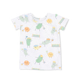 Pickles Playing Pickleball - Short Sleeve Loungewear Set
