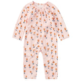 Bamboo Blend L/S Gathered Romper - Wild at Heart