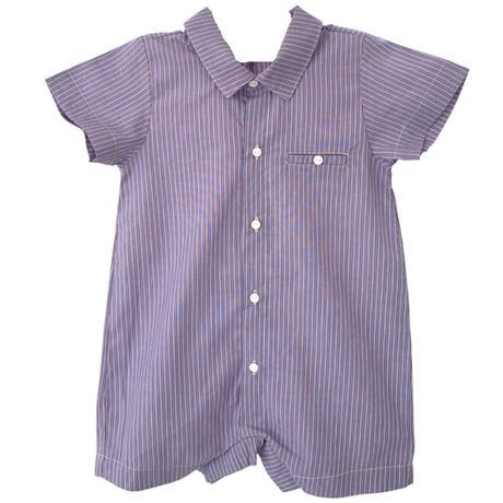 French Pinstripe Romper - HoneyBug 