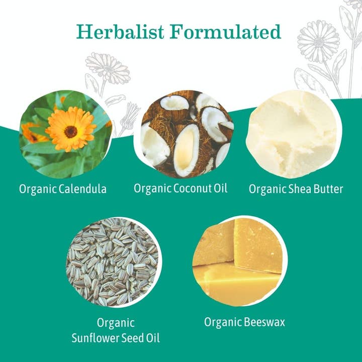 Organic Baby Face Nose and Cheek Balm - HoneyBug 