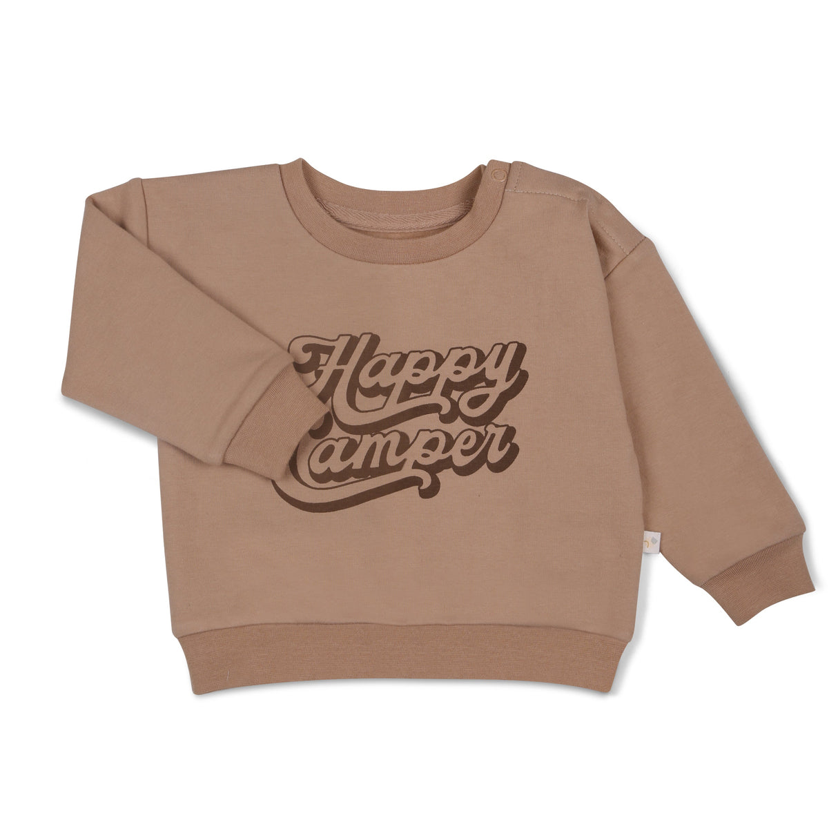 Organic Fleece Sweatshirt - Happy Camper - HoneyBug 